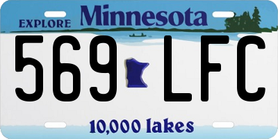MN license plate 569LFC