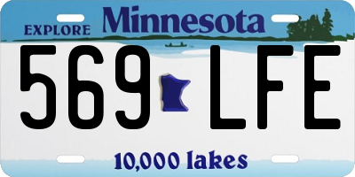MN license plate 569LFE