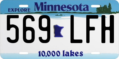 MN license plate 569LFH