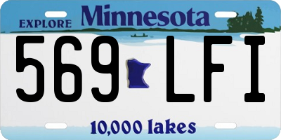MN license plate 569LFI