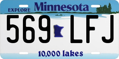 MN license plate 569LFJ