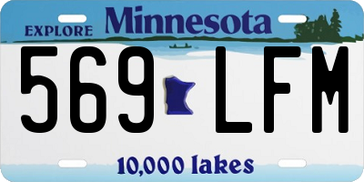 MN license plate 569LFM