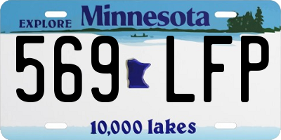 MN license plate 569LFP