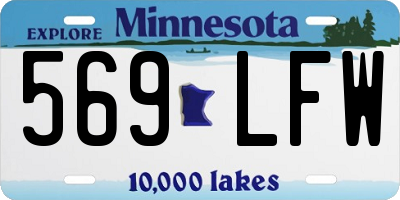 MN license plate 569LFW