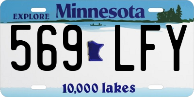 MN license plate 569LFY