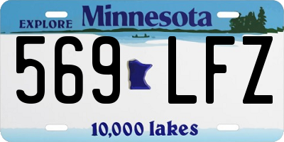 MN license plate 569LFZ