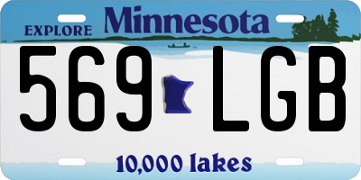 MN license plate 569LGB