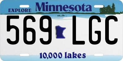 MN license plate 569LGC