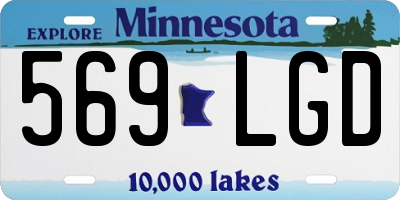 MN license plate 569LGD