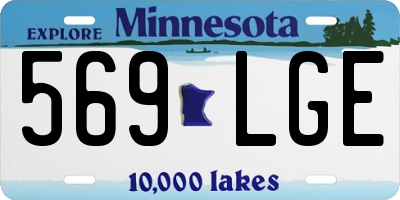 MN license plate 569LGE
