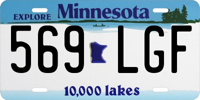 MN license plate 569LGF