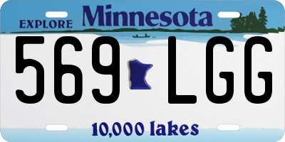 MN license plate 569LGG