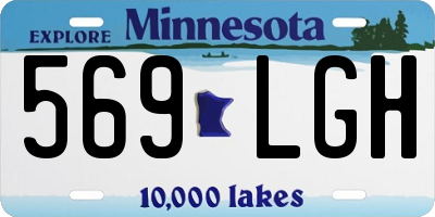 MN license plate 569LGH