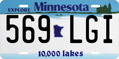 MN license plate 569LGI