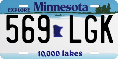 MN license plate 569LGK