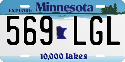 MN license plate 569LGL