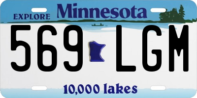 MN license plate 569LGM