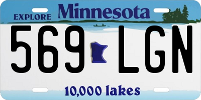 MN license plate 569LGN