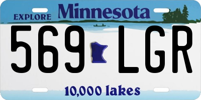 MN license plate 569LGR