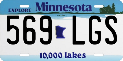 MN license plate 569LGS