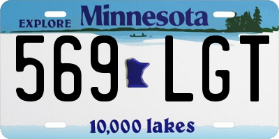 MN license plate 569LGT