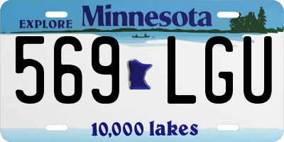 MN license plate 569LGU