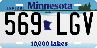 MN license plate 569LGV