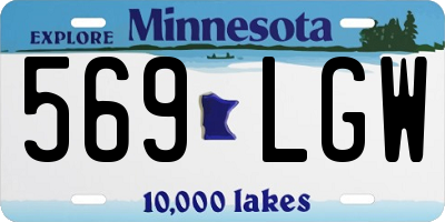 MN license plate 569LGW
