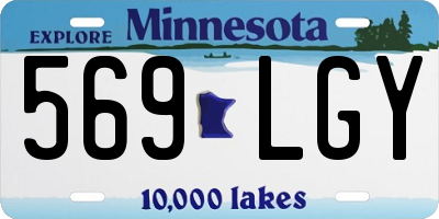 MN license plate 569LGY