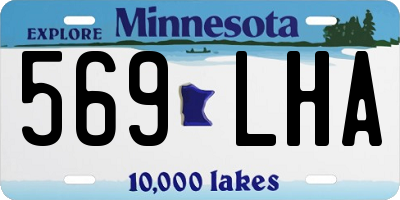 MN license plate 569LHA