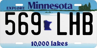 MN license plate 569LHB