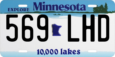 MN license plate 569LHD