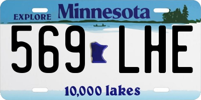 MN license plate 569LHE