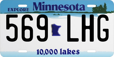 MN license plate 569LHG