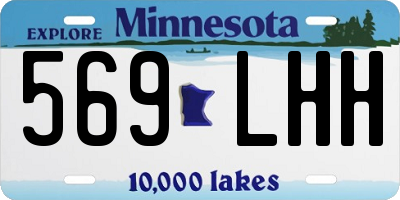 MN license plate 569LHH