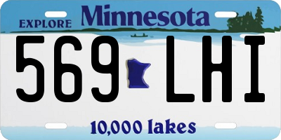 MN license plate 569LHI
