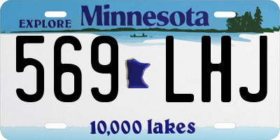MN license plate 569LHJ