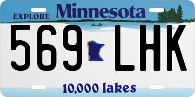 MN license plate 569LHK