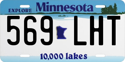 MN license plate 569LHT