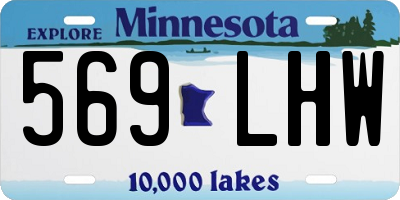 MN license plate 569LHW