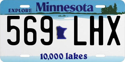 MN license plate 569LHX