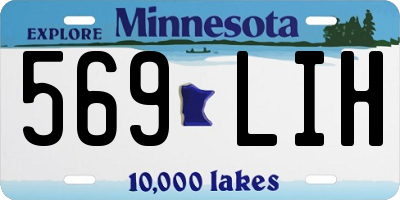 MN license plate 569LIH