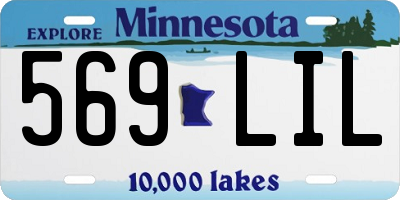 MN license plate 569LIL