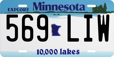 MN license plate 569LIW
