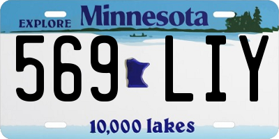 MN license plate 569LIY