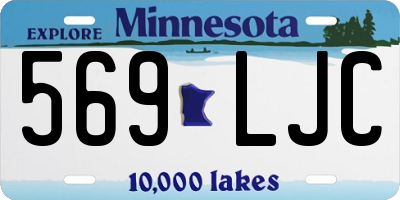MN license plate 569LJC