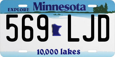MN license plate 569LJD