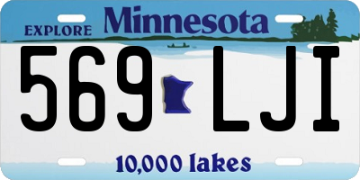 MN license plate 569LJI