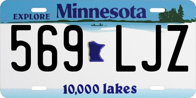 MN license plate 569LJZ