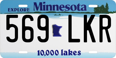 MN license plate 569LKR